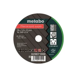 Metabo 5 Meules De Tronçonnage Flexiarapid Super Universal 76x1x10 Mm
