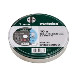 Metabo 10 Disques à Tronçonner ø125x1.0mm Inox (616359000)