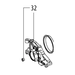 Metabo Bride Moteur Complet Pour Scie TS 254 M (341006750)