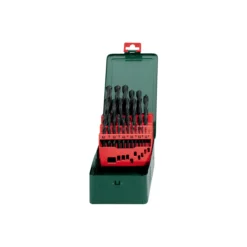 Metabo Coffret 25 Pièces Forets Hélicoïdaux HSS-R (627152000)