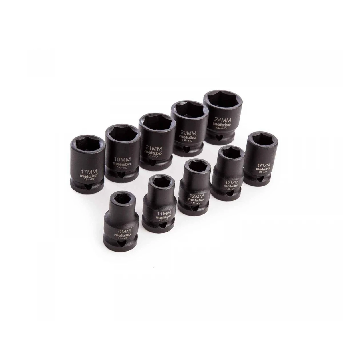 Metabo Jeu De 10 Douilles 1/2" Pour Boulonneuse à Chocs (628831000) 4 Metabo Jeu De 10 Douilles 1/2" Pour Boulonneuse à Chocs (628831000) – Image 4