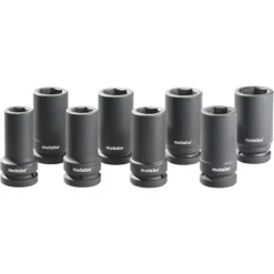 Metabo Jeu De 8 Douilles 1" Pour Boulonneuse à Chocs (628835000)