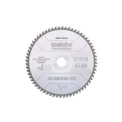Metabo Lame De Scie Circulaire Aluminium ø254x30x2 72Dts «ALUMINIUM CUT» (628447000)