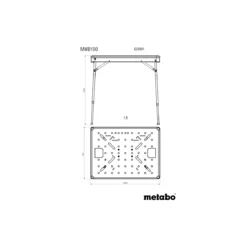 Metabo Table Multifonctions MWB 100 (626991000) -Metabo metabo table multifonctions mwb 100 626991000 10