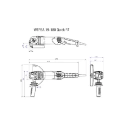 Metabo Meuleuse D'angle 180mm 1900W WEPBA 19-180 Quick RT 9 Metabo Meuleuse D'angle 180mm 1900W WEPBA 19-180 Quick RT -Metabo meuleuse d angle 180mm 1900w wepba 19 180 quick rt 4