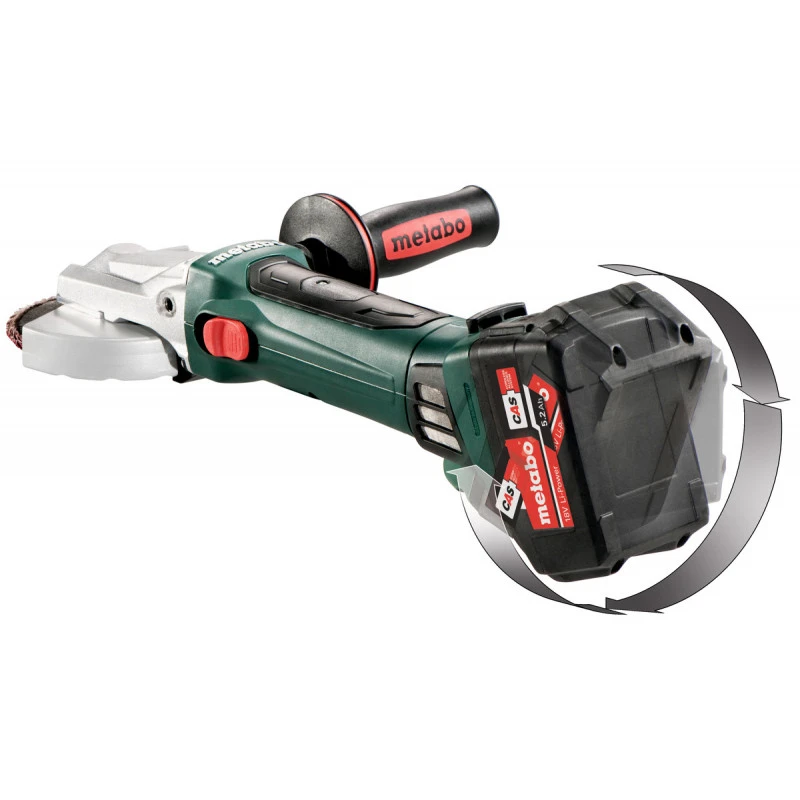 Metabo Meuleuse D'angle Tête Plate Sans Fil 18V 125mm CoffretWF 18 LTX 125 Qu 2 Metabo Meuleuse D'angle Tête Plate Sans Fil 18V 125mm CoffretWF 18 LTX 125 Qu – Image 2