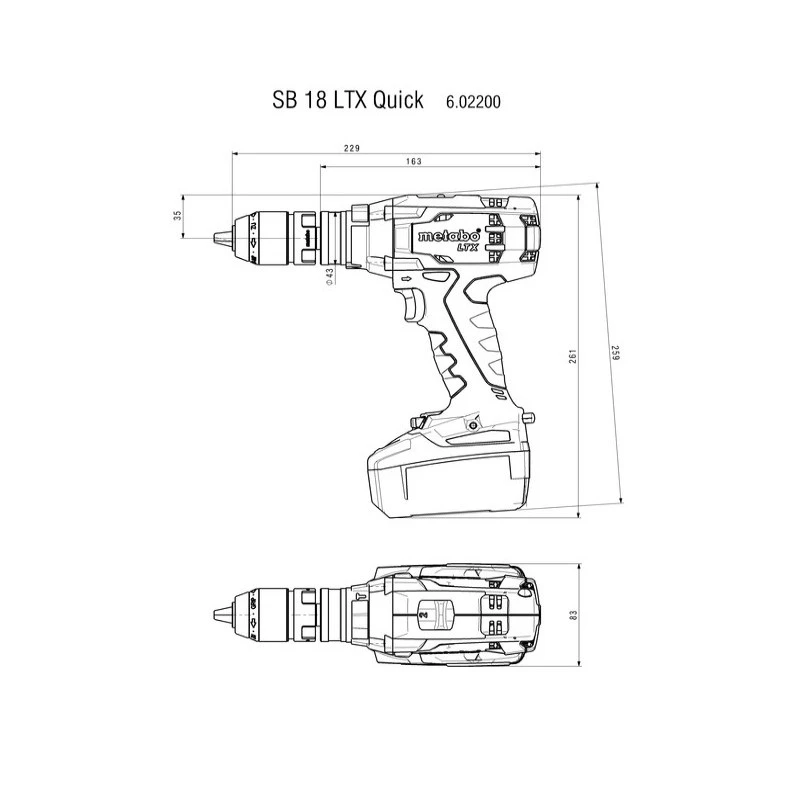 Metabo Perceuse à Percussion à Batterie 18V 2Ah Li-Ion SB 18 L 3 Metabo Perceuse à Percussion à Batterie 18V 2Ah Li-Ion SB 18 L – Image 3