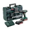 Metabo Perceuse Percussion Batterie 18V 2Ah Li-Ion Set D'accessoires SB 18 L