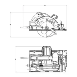 Metabo Scie Circulaire 1200W Lame 160mm KS 55 FS -Metabo scie circulaire 1200w lame 160mm ks 55 fs 3