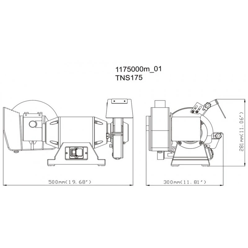 Metabo Touret à Meuler 500W Diam 175mm TNS 175 2 Metabo Touret à Meuler 500W Diam 175mm TNS 175 – Image 2