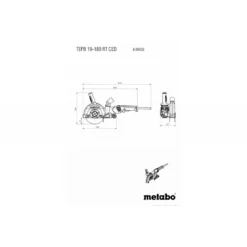 Metabo Tronçonneuse à Disque Diamant 1900 W 180 Mm Avec Coffret TEPB 19-180 R -Metabo tronconneuse a disque diamant 1900 w 180 mm avec coffret tepb 19 180 r 7